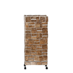 Торшер из перламутра на металлическом каркасе Indonesian Tower 2 варинант исполнения - 2 | Loft Concept в Нижнем Новгороде