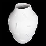 Декоративная ваза белая керамическая с абстрактным объемным декором Molecule Collection варинант исполнения - 3 | Loft Concept в Нижнем Новгороде