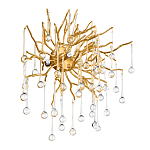 Бра с лучеобразным основанием и подвесками из прозрачного стекла в виде длинных капель Droplet Chandelier варинант исполнения - 3 | Loft Concept в Нижнем Новгороде