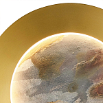 Бра в форме диска цвета латунь Brass Borders варинант исполнения - 3 | Loft Concept в Нижнем Новгороде