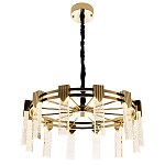 Люстра с прямоугольными хрустальными плафонами Glass Rectangles Gold Chandelier 60 варинант исполнения - 3 | Loft Concept в Нижнем Новгороде