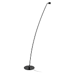 Торшер с изогнутой черной металлической стойкой и цилиндрическим плафоном Davide Groppi варинант исполнения - 1 | Loft Concept в Нижнем Новгороде