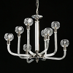 Люстра с 8-ю лампами и гранеными стеклянными плафонами Prism Gala варинант исполнения - 4 | Loft Concept в Нижнем Новгороде