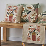 Подушка с цветочным принтом Blooming Elegance Rose варинант исполнения - 7 | Loft Concept в Нижнем Новгороде