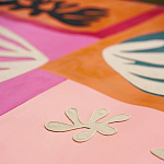 Обои ручная роспись в стиле Арт-деко Jazz Original colourway on painted silk with embroidery варинант исполнения - 5 | Loft Concept в Нижнем Новгороде