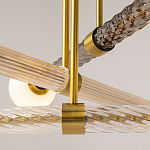 Люстра со стеклянными вставками Helios варинант исполнения - 4 | Loft Concept в Нижнем Новгороде