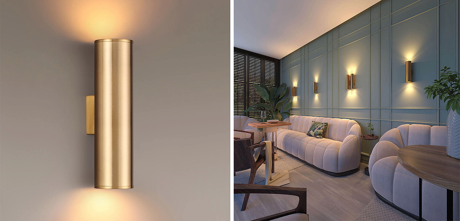 Бра Derk Trumpet tube Wall lamp Gold Бра Derk Trumpet tube Wall lamp Gold - Loft-Concept в Нижнем Новгороде