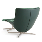 Кресло вращающееся с подставкой для ног зеленое Verdante варинант исполнения - 4 | Loft Concept в Нижнем Новгороде