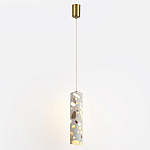 Подвесной светильник с цилиндрическим белым бетонным плафоном Terrazzo Light варинант исполнения - 2 | Loft Concept в Нижнем Новгороде