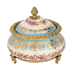 Шкатулка фарфоровая с цветочной росписью Eden Garden варинант исполнения - 1 | Loft Concept в Нижнем Новгороде