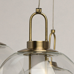 Люстра с 7-ю плафонами из прозрачного стекла в форме шара Orb Cascade  варинант исполнения - 11 | Loft Concept в Нижнем Новгороде