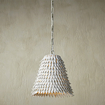 Подвесной светильник белый металлический в форме купола White Natural Lines варинант исполнения - 2 | Loft Concept в Нижнем Новгороде