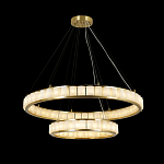 Люстра с 2-мя кольцами из натурального камня с регулируемыми плафонами Durability of Stone варинант исполнения - 5 | Loft Concept в Нижнем Новгороде