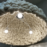 Вязаный подвесной светильник из шерсти Dome Wool Lamp  варинант исполнения - 4 | Loft Concept в Нижнем Новгороде
