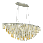 Люстра с подвесками в форме капель на серебристом каркасе Raindrop варинант исполнения - 5 | Loft Concept в Нижнем Новгороде