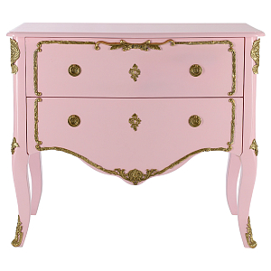 Комод в стиле рококо L.XV CHEST OF DRAWERS Rosamel Розовый