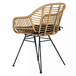 Стул с ротанговым плетением Wicker Half Chair с подлокотниками варинант исполнения - 3 | Loft Concept в Нижнем Новгороде