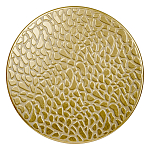 Журнальный столик с конусообразной основой и текстурной поверхностью золотого цвет Ethnic Metal варинант исполнения - 1 | Loft Concept в Нижнем Новгороде