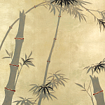 Обои ручная роспись Bamboo Dark Lacquer on Deep Rich Gold gilded tea paper варинант исполнения - 1 | Loft Concept в Нижнем Новгороде