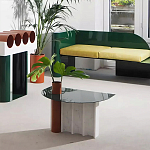 Дизайнерский журнальный стол с рельефным основанием Dutynor варинант исполнения - 4 | Loft Concept в Нижнем Новгороде