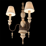 Бра с двумя конусовидными белыми тканевыми абажурами Terrain варинант исполнения - 4 | Loft Concept в Нижнем Новгороде