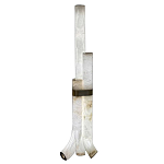 Торшер геометрический с тремя мраморными плафонами Marble Tripod варинант исполнения - 1 | Loft Concept в Нижнем Новгороде