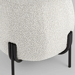 Пуф в ткани букле молочного цвета Pikelet варинант исполнения - 4 | Loft Concept в Нижнем Новгороде