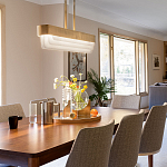 Люстра подвесная прямоугольная цвета латунь Kichler варинант исполнения - 8 | Loft Concept в Нижнем Новгороде