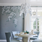 Обои ручная роспись Jasmine Standard colourway on Wood Ash slub silk варинант исполнения - 1 | Loft Concept в Нижнем Новгороде