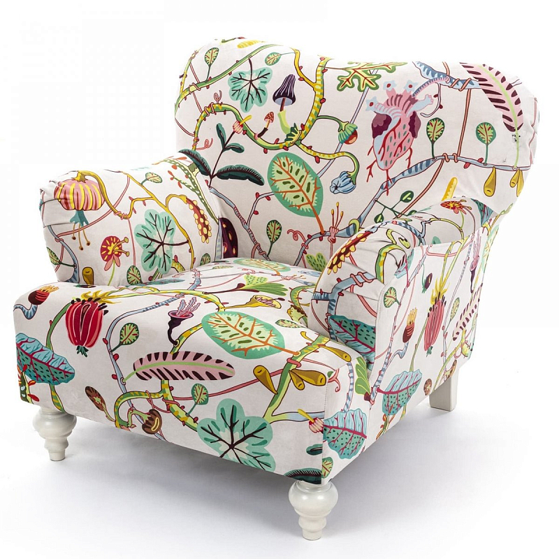 Кресло Seletti Armchair Botanical diva white Белый Мульти в Нижнем Новгороде | Loft Concept 