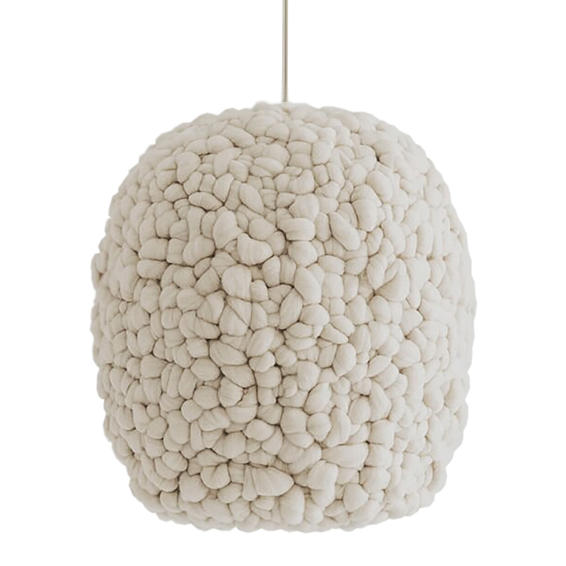 Светильник вязаный из шерсти Wool Lamp Cloud Бежевый Светильник вязаный из шерсти Wool Lamp Cloud Бежевый в Нижнем Новгороде | Loft Concept