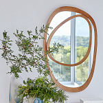 Ассиметричное зеркало в дубовой раме Infinity Symbol варинант исполнения - 2 | Loft Concept в Нижнем Новгороде