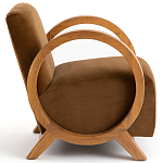 Кресло с круглыми деревянными подлокотниками Modesto Chair варинант исполнения - 3 | Loft Concept в Нижнем Новгороде