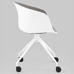 Офисное кресло из пластика с мягким сиденьем Eggshell Grey варинант исполнения - 4 | Loft Concept в Нижнем Новгороде