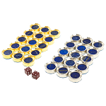 Нарды настольные из натурального камня лазурит и долерит Backgammon from Stone варинант исполнения - 11 | Loft Concept в Нижнем Новгороде