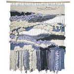 Современное ткачество гобелен в синих оттенках Blue Undine II варинант исполнения - 4 | Loft Concept в Нижнем Новгороде