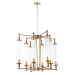 Люстра с 8-ю прозрачными цилиндрическими плафонами Jeanette варинант исполнения - 8 | Loft Concept в Нижнем Новгороде