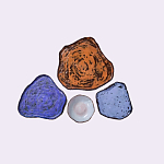 Сет из 4-х тарелок «SAPPHIRE» варинант исполнения - 2 | Loft Concept в Нижнем Новгороде