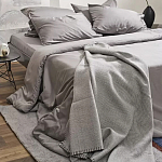 Плед из шерсти мериноса серого цвета 130×180 см Gray Waves варинант исполнения - 8 | Loft Concept в Нижнем Новгороде