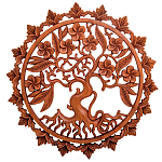 Панно из дерева круглое Sakura Panel With Trees варинант исполнения - 1 | Loft Concept в Нижнем Новгороде