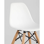 Пластиковый стул на ножках из массива бука Eames Small White варинант исполнения - 2 | Loft Concept в Нижнем Новгороде