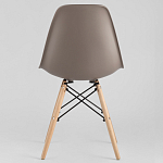Пластиковый стул на ножках из массива бука Eames Cappuccino варинант исполнения - 5 | Loft Concept в Нижнем Новгороде