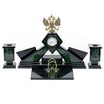 Настольный письменный набор из нефрита Герб России Dignity варинант исполнения - 1 | Loft Concept в Нижнем Новгороде