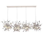 Люстра подвесная из четырех частей с металлическими круглыми элементами Terzani Argent варинант исполнения - 4 | Loft Concept в Нижнем Новгороде