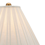 Настольная лампа с фактурным конусовидным абажуром и кожаным каркасом Malifis варинант исполнения - 2 | Loft Concept в Нижнем Новгороде