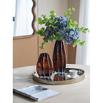 Ваза стеклянная янтарного цвета с текстурированным силуэтом Carambola варинант исполнения - 6 | Loft Concept в Нижнем Новгороде