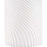 Настольная лампа с белым фактурным корпусом и черным абажуром Twisted варинант исполнения - 1 | Loft Concept в Нижнем Новгороде