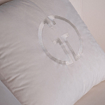 Кресло велюровое оттенка слоновой кости с простроченной спинкой Perfect Comfort варинант исполнения - 2 | Loft Concept в Нижнем Новгороде