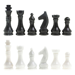 Шахматы классические с черной доской из натурального камня Мрамор Decorative Thematic Chess варинант исполнения - 5 | Loft Concept в Нижнем Новгороде