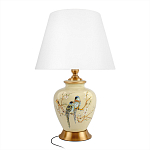 Настольная лампа бежевая с изображением птиц Slip Away варинант исполнения - 1 | Loft Concept в Нижнем Новгороде